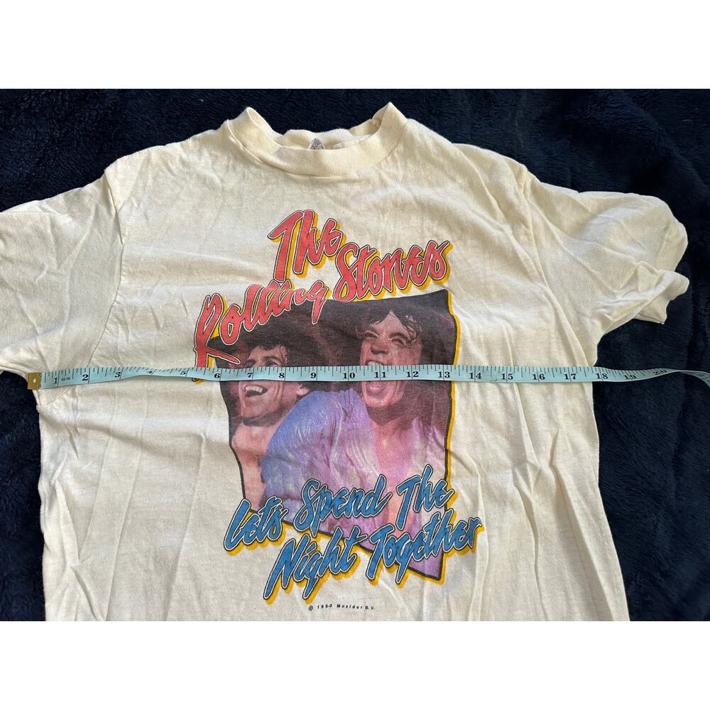 SUPER RARE VINTAGE 1983 ROLLING STONES LET'S SPEND THE NIGHT TOGETHER TEE UNISEX - Picture 6 of 9
